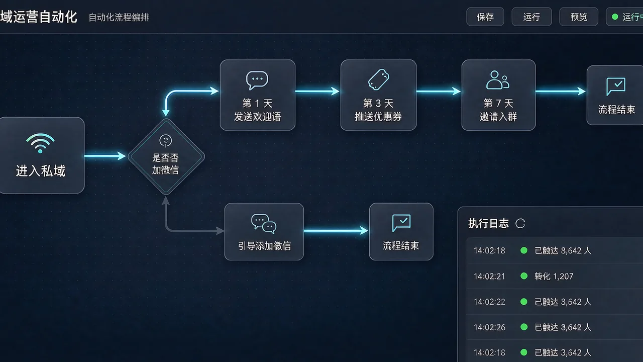 自动化触达 SOP:标准化运营 配图