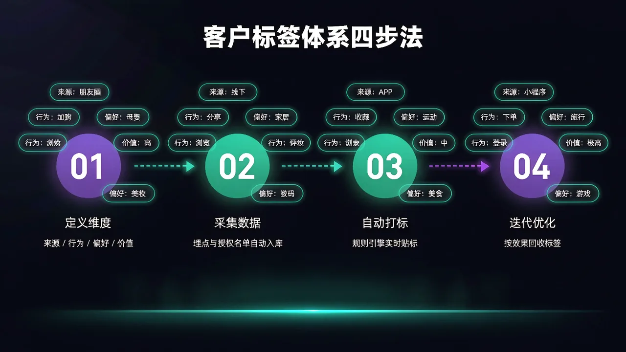 客户标签体系怎么搭建?四步法 配图